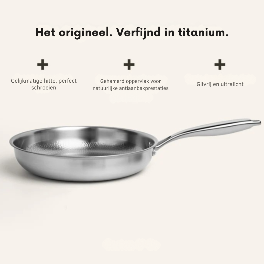 TitanHammer titanium stock pot with lid, a durable kitchen essential.