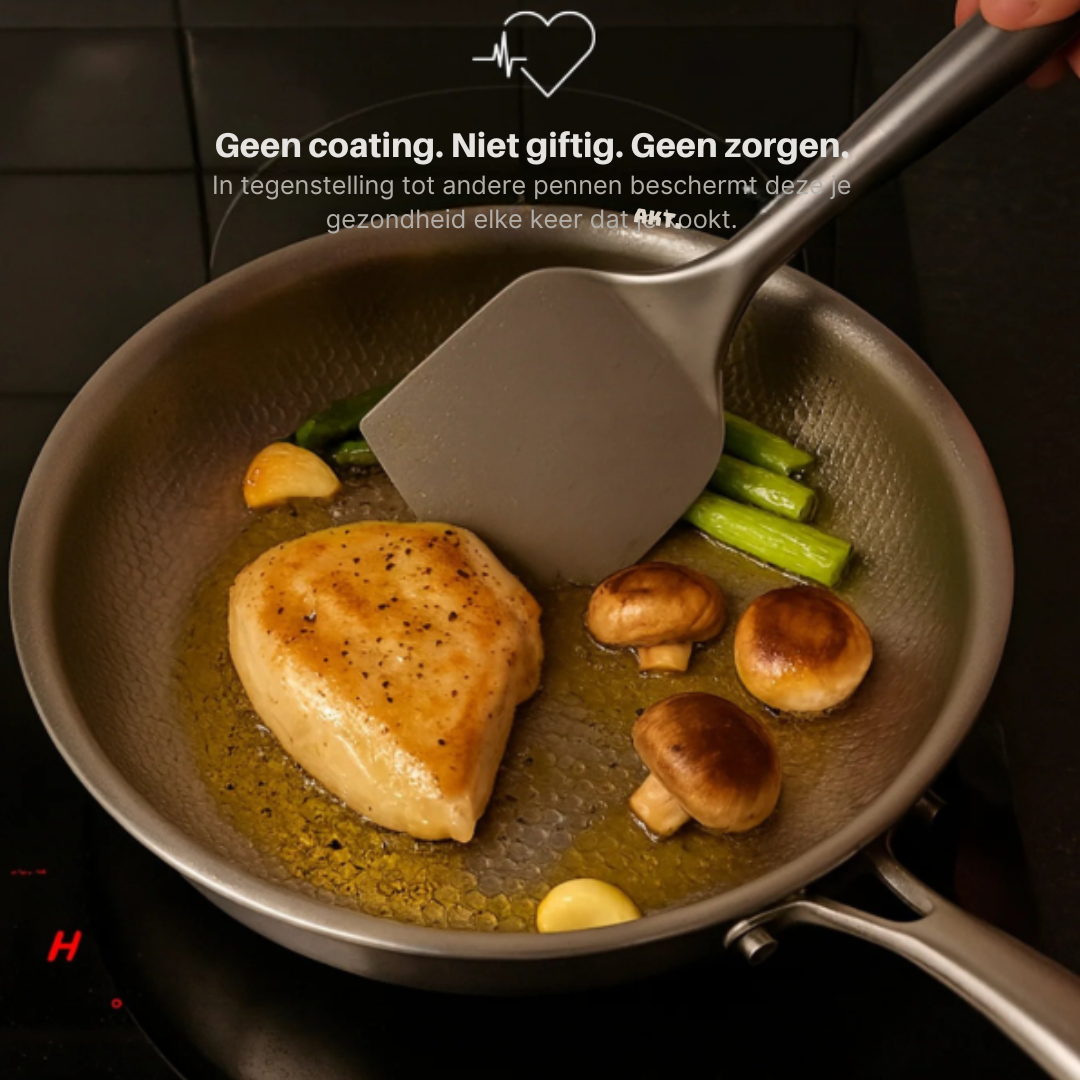 Complete TitanHammer PFAS-free titanium cookware set for modern kitchens.