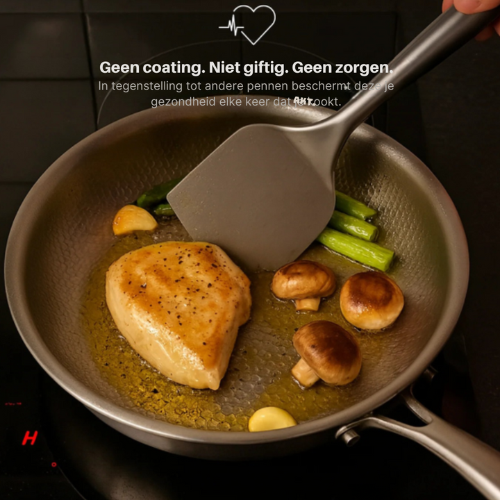 Complete TitanHammer PFAS-free titanium cookware set for modern kitchens.