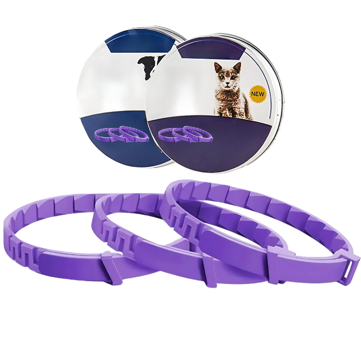 Tranquiloo 3-pack pheromone collars for long-lasting pet anxiety management.