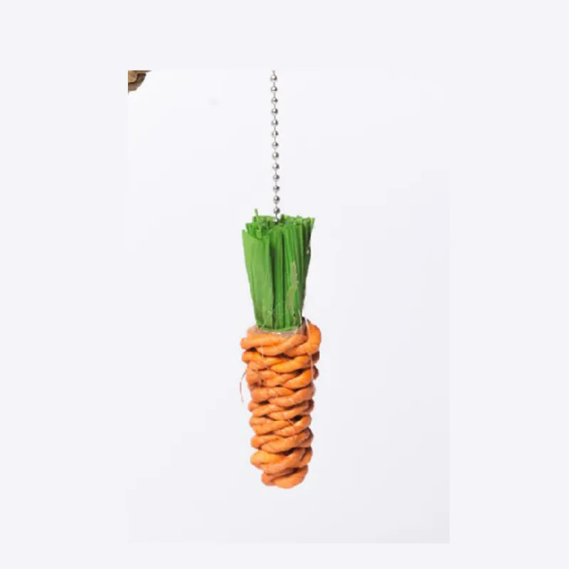 Interactive cat scratching post with sisal & fun carrot toys promotes healthy claw care & feline playtime.