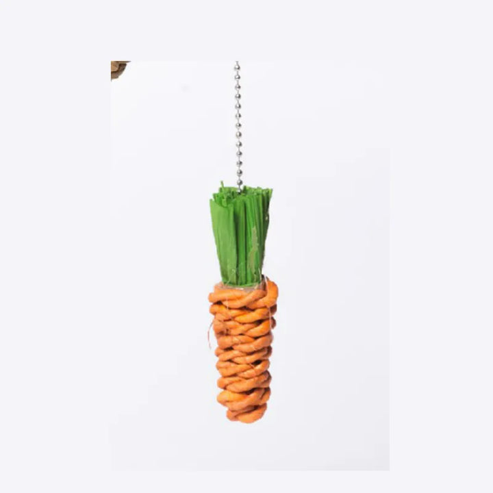 Interactive cat scratching post with sisal & fun carrot toys promotes healthy claw care & feline playtime.