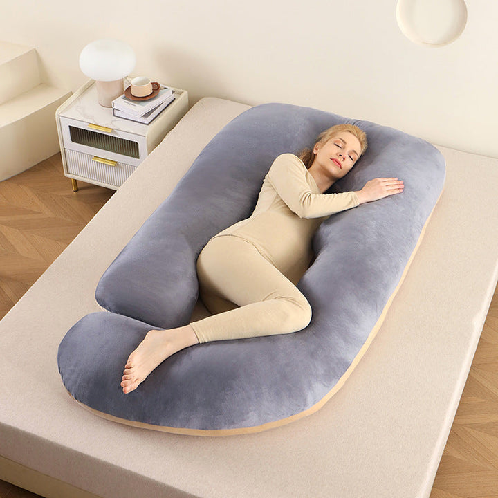 Unisex ergonomic U-shape pillow, ultimate comfort bedding accessory.