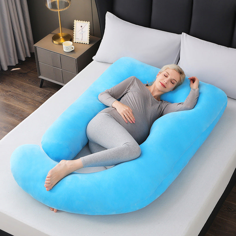 Luxury ergonomic full body pillow for superior sleep & relaxation.