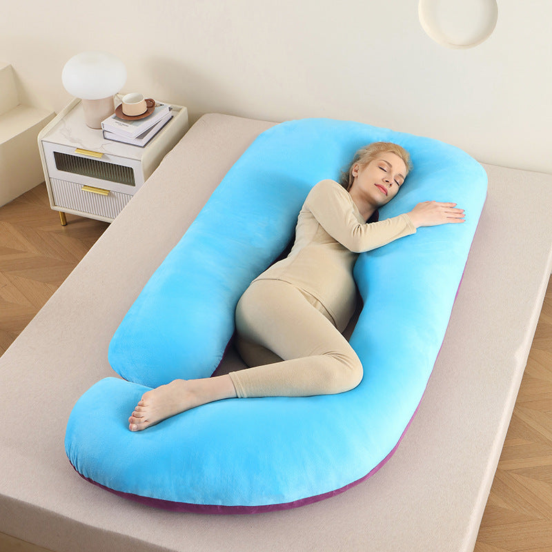 Ergonomic full body pillow, perfect for side sleepers, pregnancy & nursing.