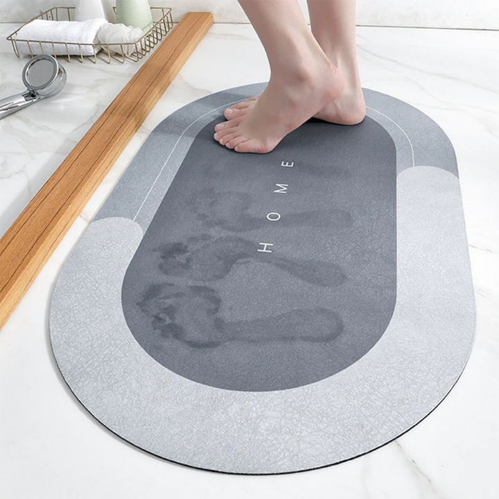 Ultra-absorbent quick-drying bath mat, perfect for a dry, safe bathroom floor.