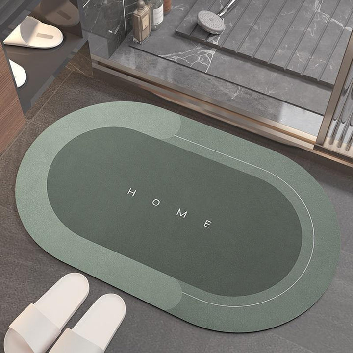 Contemporary bathroom decor mat, quick-drying, ultra-absorbent, and ensures safety.