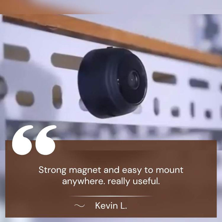 Versatile mini HD wireless camera with night vision, ideal for discreet home security & surveillance.