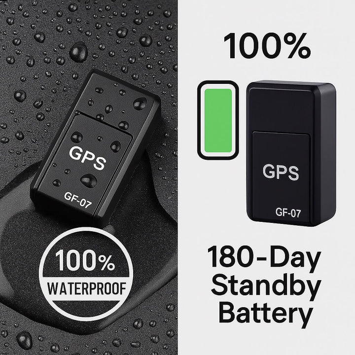 Discreet black magnetic anti-theft GPS security device for reliable real-time tracking of vehicles and valuables.