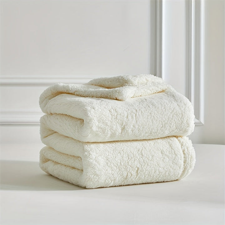Plush & comfortable sherpa fleece blanket, an ultra soft warm throw for any home decor.
