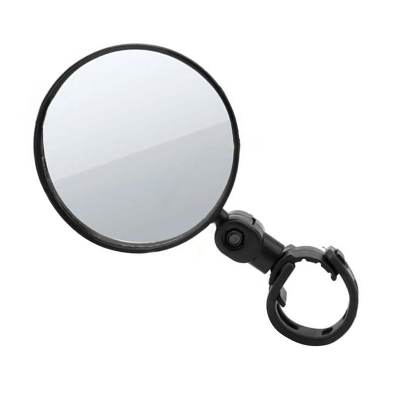 Adjustable bike rearview mirror for cycling safety. Fits bicycles, electric bikes & motorcycles. Easy install.