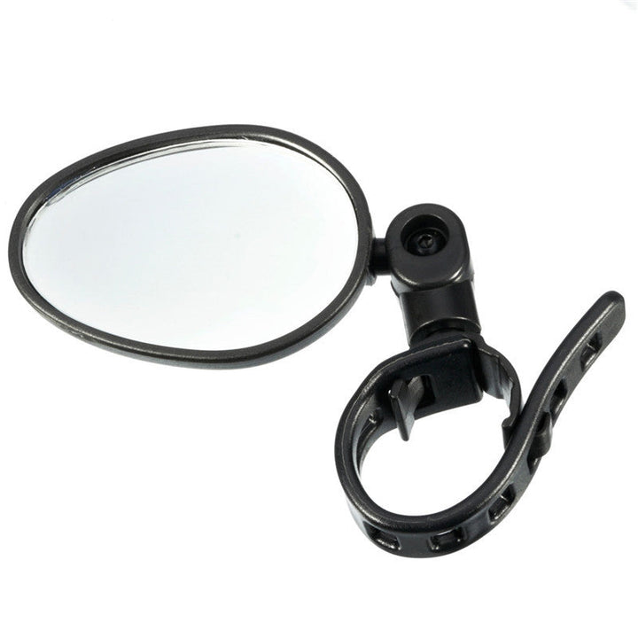 Wide-angle cycling safety mirror. 360° rotatable rearview for bikes, improving visibility & accident prevention.