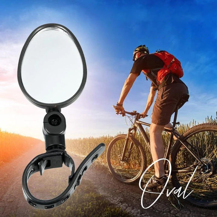 Rearview mirror for electric bikes & bicycles. 360° adjustable for enhanced cycling safety & wide road visibility.