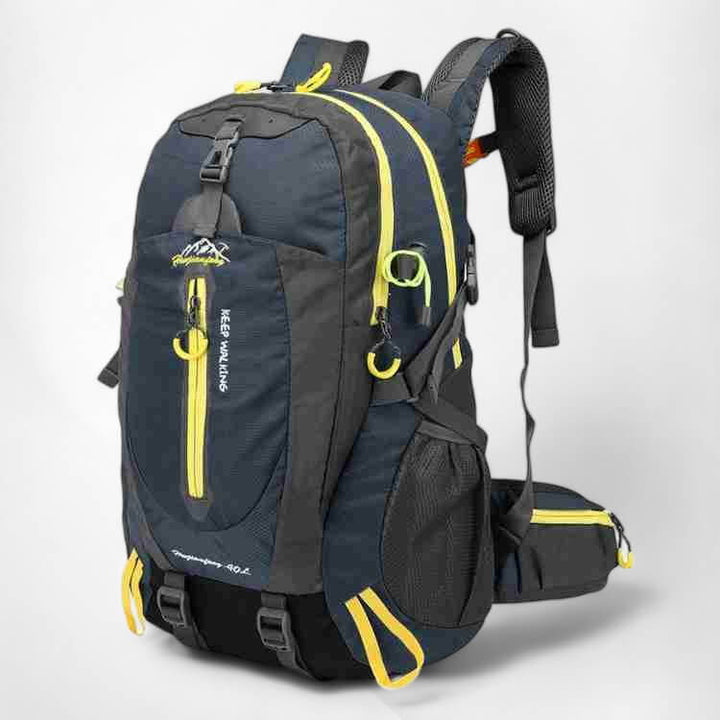 Adventure-ready 40L waterproof backpack, an essential for all outdoor explorers.