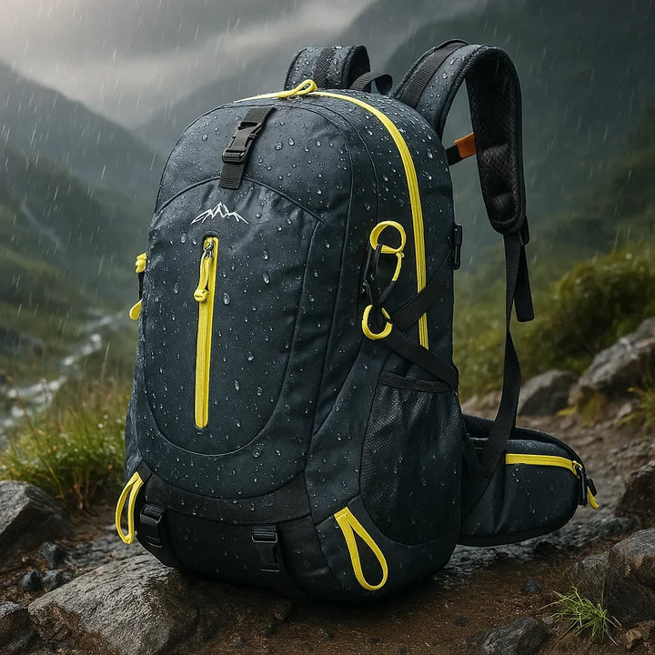 Durable 40L waterproof hiking backpack for men & women's camping trips.