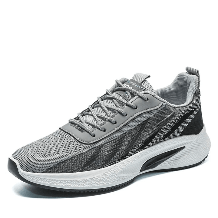 Lightweight unisex active sports shoes, lace-up design with breathable upper for comfortable walking and casual wear.