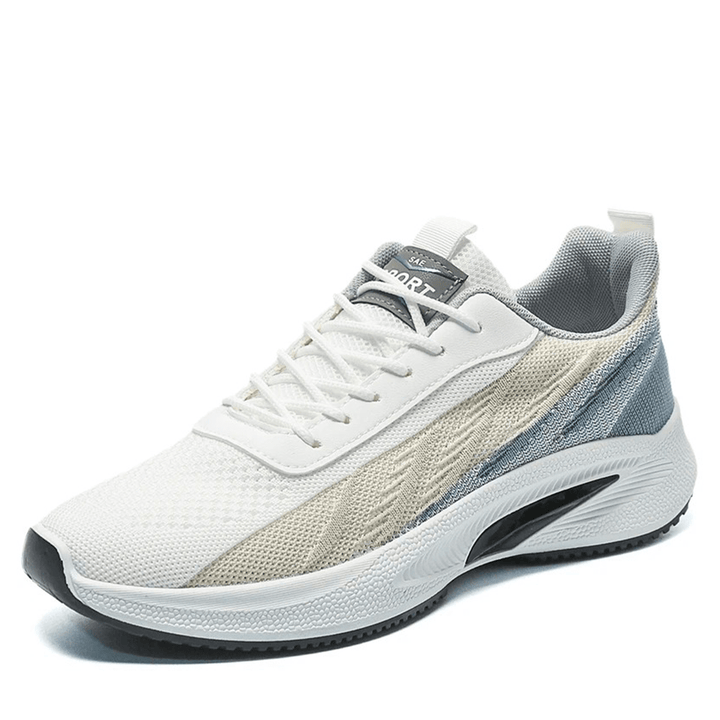 Comfortable unisex lace-up sports shoes, versatile athletic sneakers with cushioned sole for everyday wear and activities.