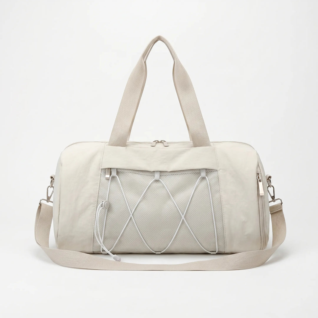 Versatile unisex compartment travel bag, great for weekend trips or daily gym use. Durable & organized.