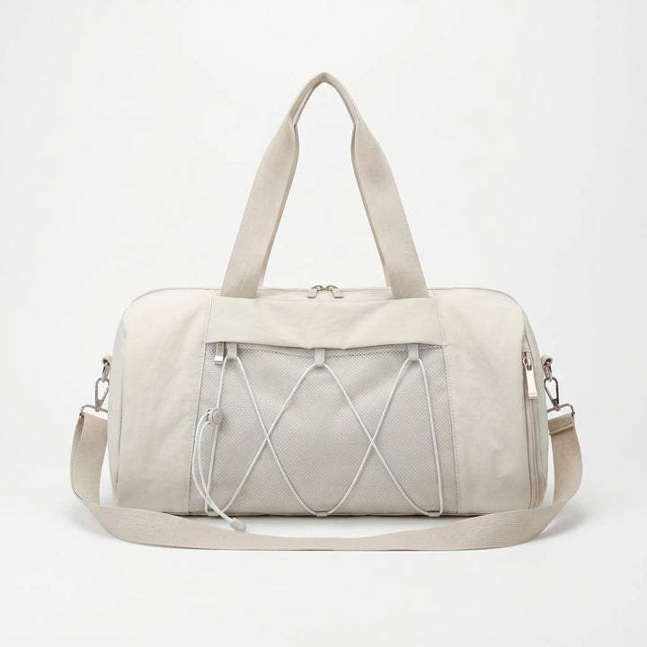 Versatile unisex compartment travel bag, great for weekend trips or daily gym use. Durable & organized.