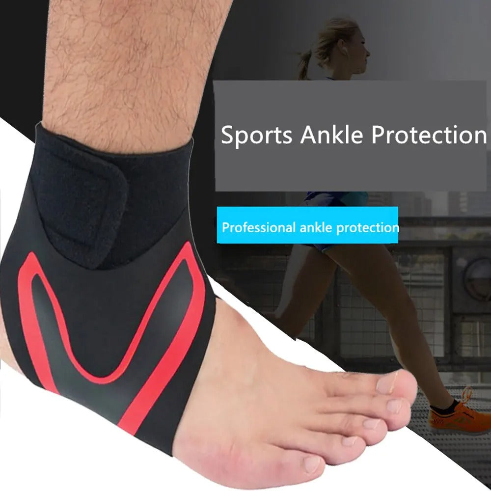 Comfortable unisex adjustable ankle brace, ideal for fitness, injury support & stable ankle movement.