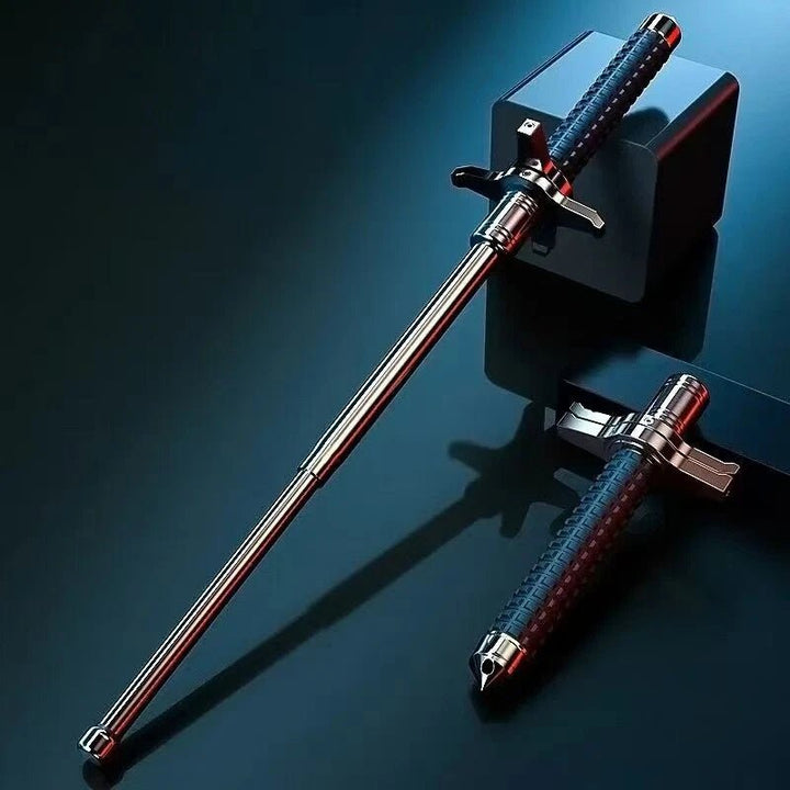 Senior care stability walking cane with wide base & adjustable height, offering reliable support for daily activities.