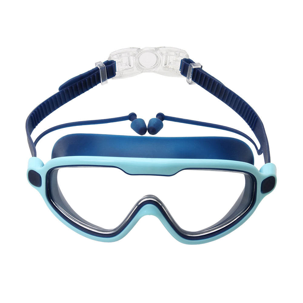 Unisex adults' swim mask for crystal clear underwater views, anti-fog lens.