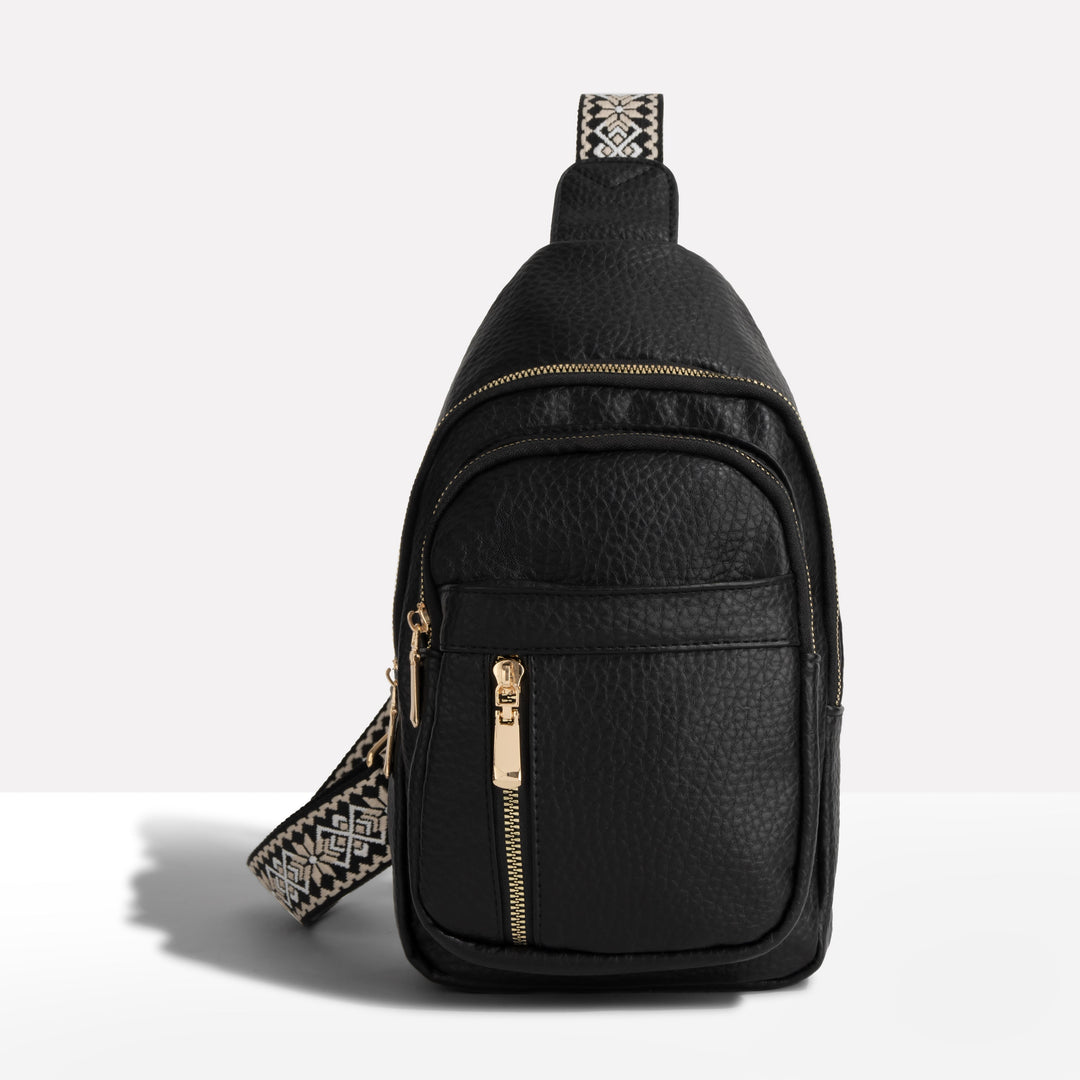Unisex anti-theft crossbody bag with RFID blocking, perfect for secure travel.