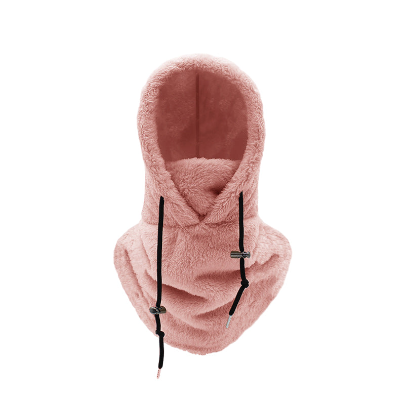 Close-up of a versatile ArcticShield 3-in-1 winter hat, showcasing its soft, warm fleece material.