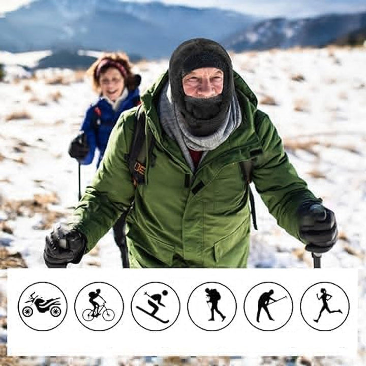 Multifunctional unisex winter hat: converts to balaclava, neck warmer, or standard hat for versatility.