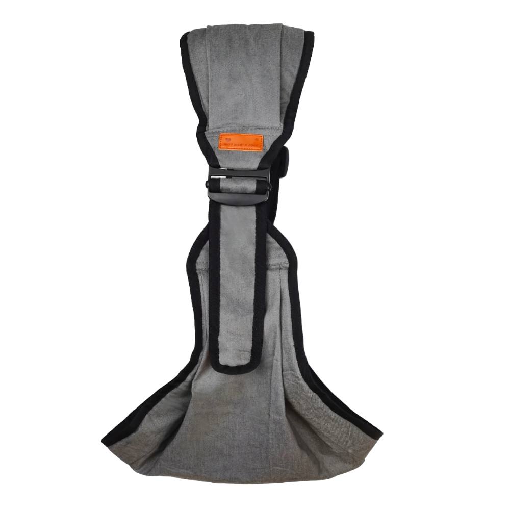 Unisex baby wrap carrier with adjustable stool strap for all-season comfort and ergonomic support.