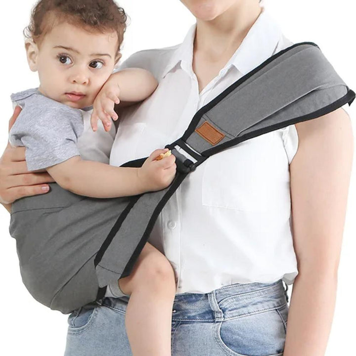 All-season baby wrap carrier providing a snug and secure fit, perfect for hands-free parenting on the go.