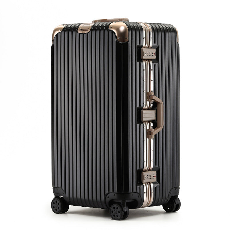Stylish unisex hardshell suitcase, perfect for airport travel & durable adventure.