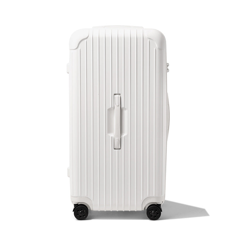 Spacious hardshell checked luggage for extended travel, durable & easy to maneuver.