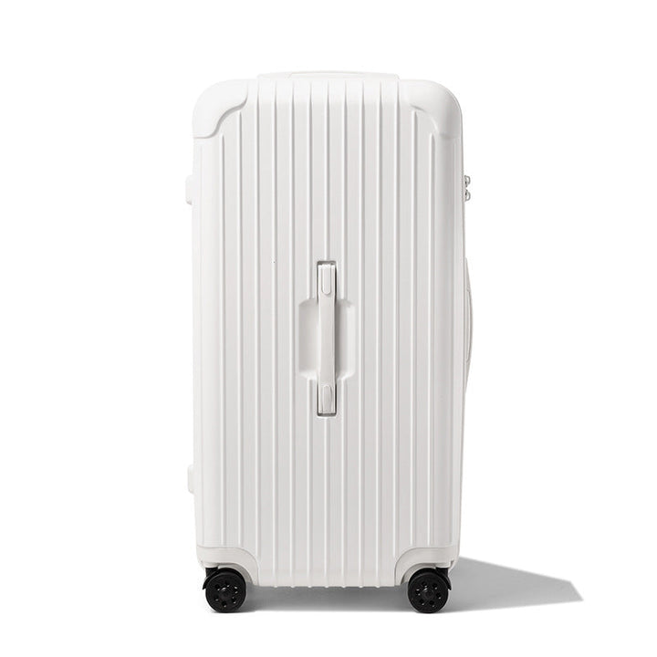 Spacious hardshell checked luggage for extended travel, durable & easy to maneuver.
