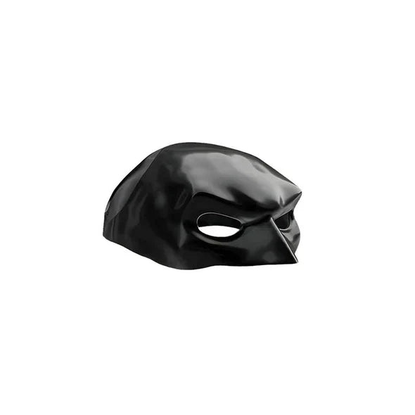 Cat hero mask, black, a versatile pet outfit accessory for parties, photos, and costumes.
