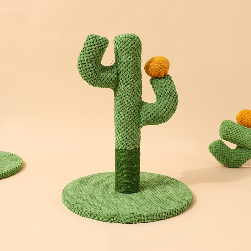 Engaging cactus cat toy that encourages natural scratching behavior.