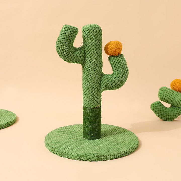 Engaging cactus cat toy that encourages natural scratching behavior.