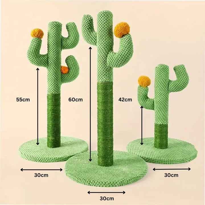 A safe and stimulating cactus cat scratching post for your beloved pet.