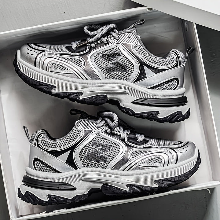 Comfortable walking shoes: unisex lace-up sneakers perfect for daily wear.
