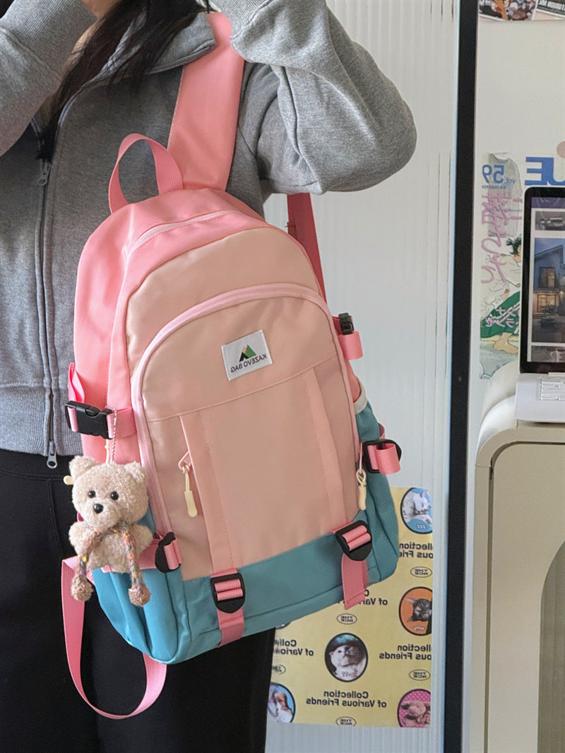 Unisex casual school & travel backpack. Durable, water-resistant design for students & everyday carry.