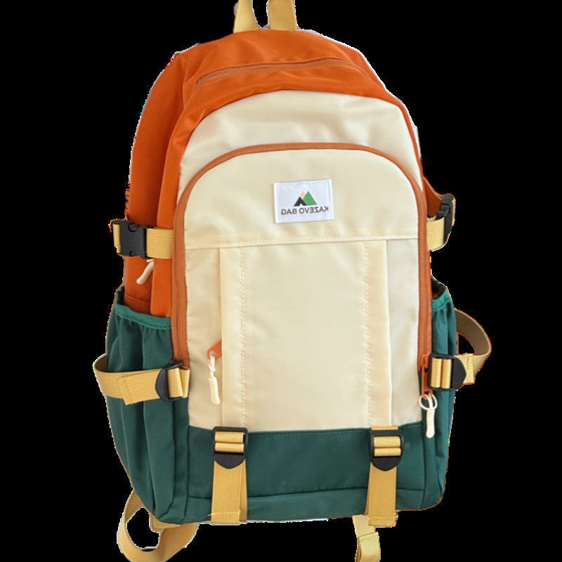 Pink, white, or orange unisex multifunctional backpack. Ideal for school, travel & daily adventures.