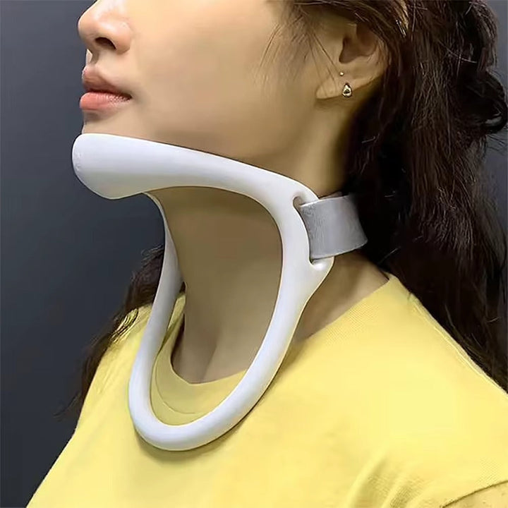 Unisex cervical collar for neck pain relief, providing posture support & spinal alignment. Comfortable neck brace.