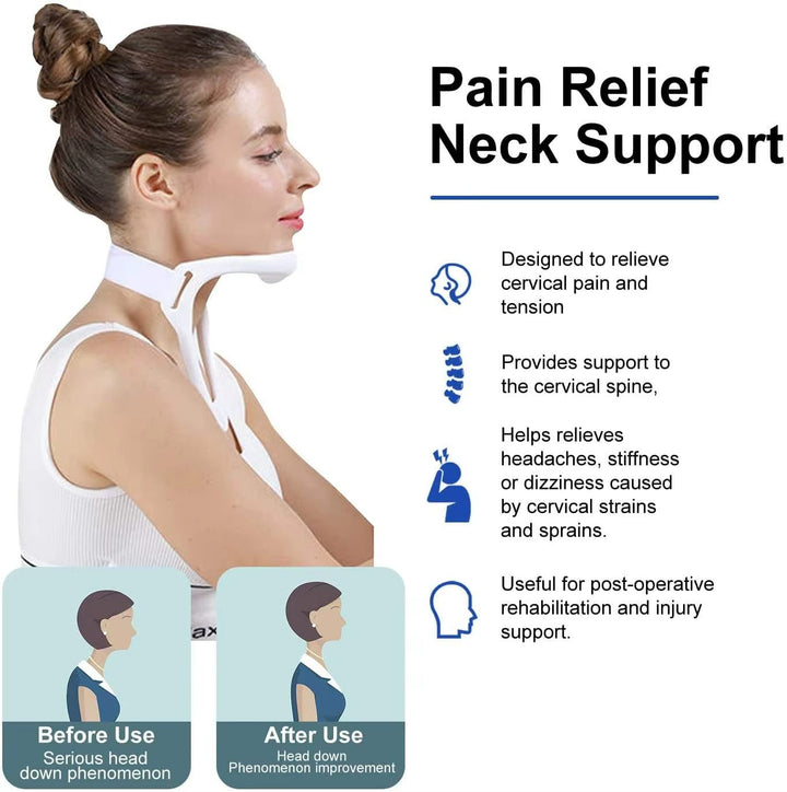 Close-up of soft, breathable cervical collar fabric, designed for ultimate comfort and adjustable neck pain relief.