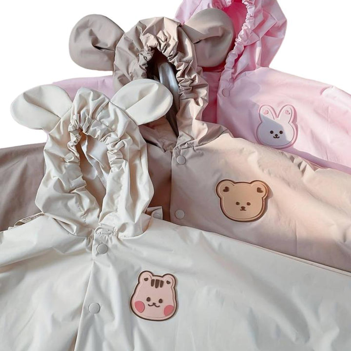 Durable & waterproof children's rain jacket for boys and girls, windproof design.
