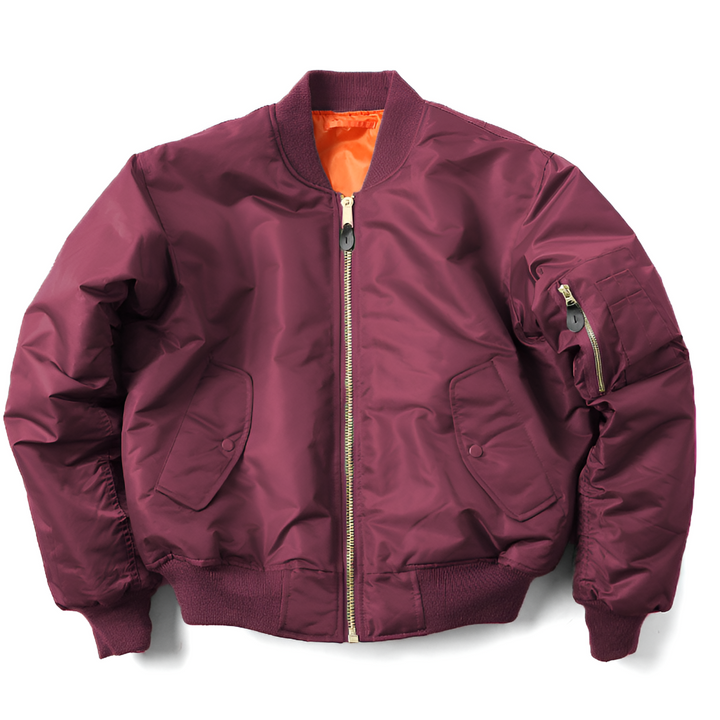 Unisex classic bomber jacket with practical pockets, great for everyday use.