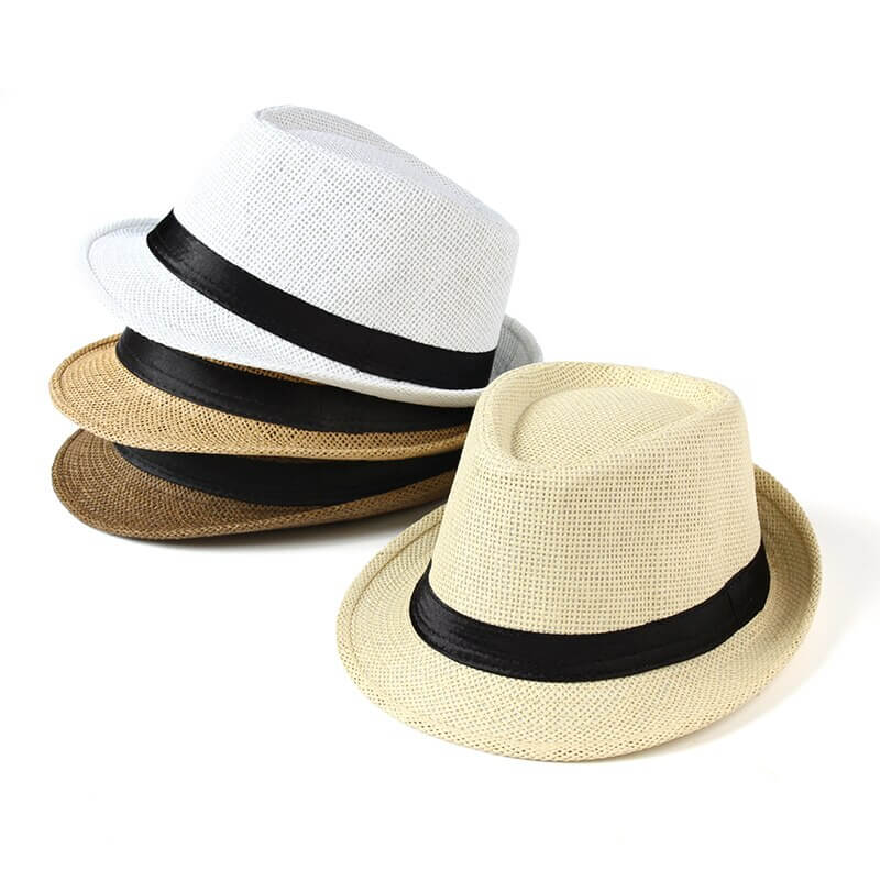 Unisex Classic Trilby Summer Hat, lightweight & stylish, perfect for sun protection & outdoor adventures.