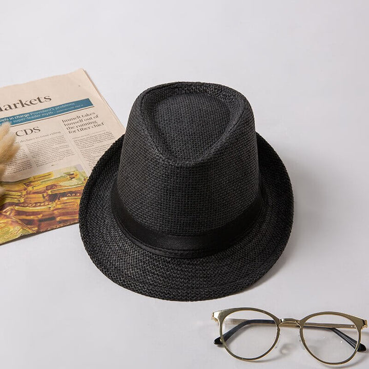 Outdoor lightweight classic trilby hat, stylish sun protection for summer adventures. Unisex design.