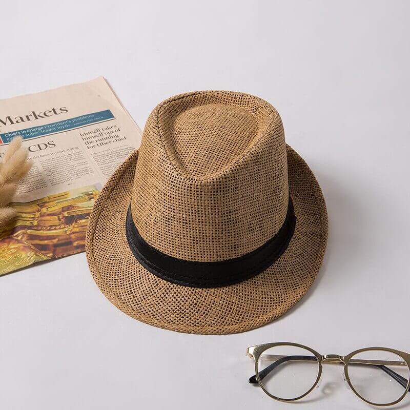 A classic unisex trilby hat, stylish and lightweight, an excellent summer accessory for all.