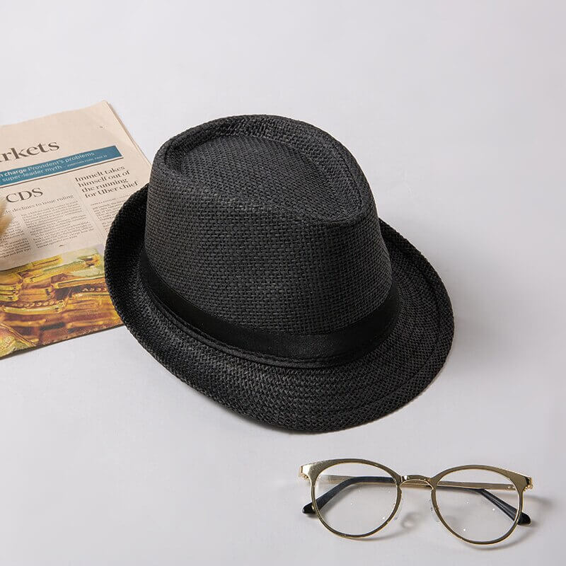 Essential summer accessory: a lightweight, stylish, classic unisex trilby hat for sun shade & fashion.