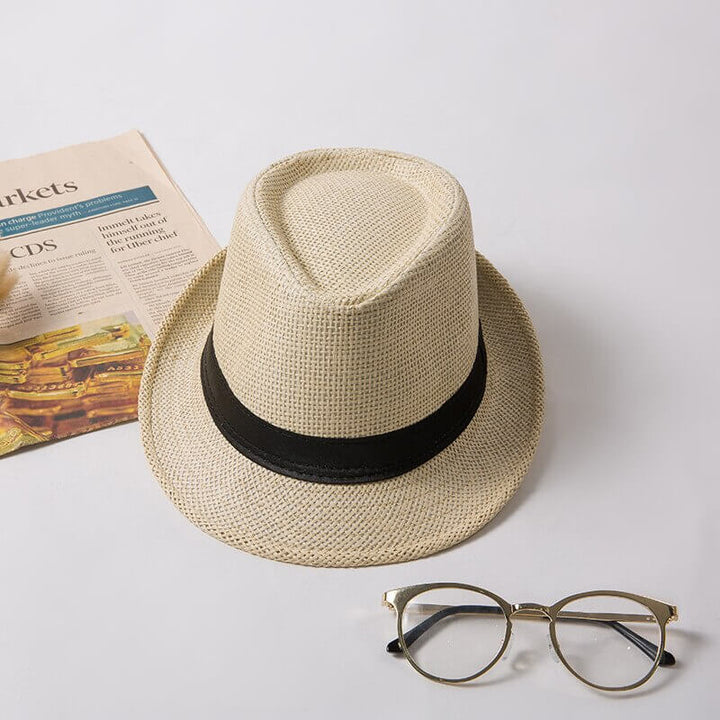 Trending classic trilby hat, lightweight & stylish for unisex summer fashion and sun protection.